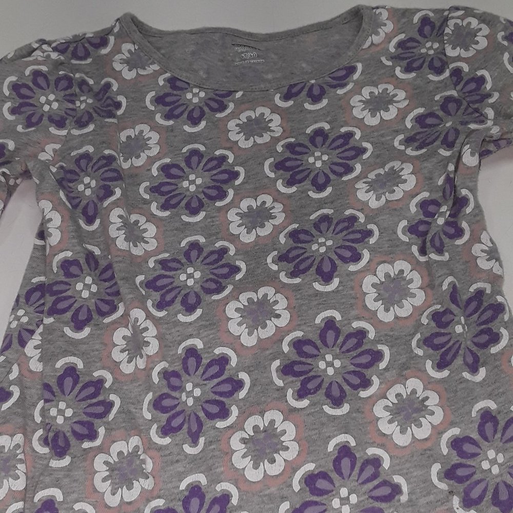 Old Navy gray, purple, white top